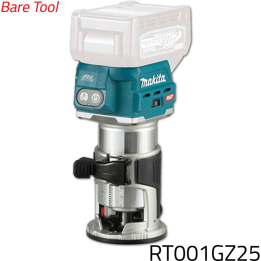 Makita RT001GZ25 40V Cordless Palm Router / Trimmer 1/4 Makita RT001GZ25 40V Cordless Palm Router / Trimmer 1/4